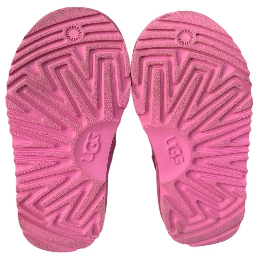 UGG Classic Ultra Mini Boot Pink 1130750T Side Zipper Toddler Girl Size 8 EU 25